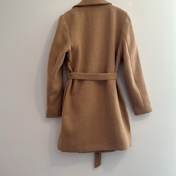 H&M COAT, SHORT, BELTED, SIZE LARGE - Picture 2 of 9